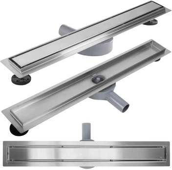 Dušo latakas REA Neox Pro, Brushed Steel, 80 cm