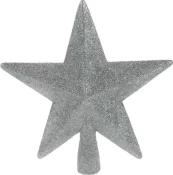 Eglės viršūnė STAR, sidabrinės sp., 19,2 x 19,6 x 5,2 cm kaina