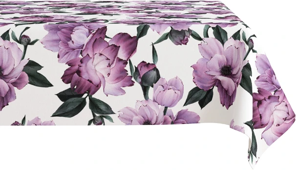 Staltiesė Mariall, balta/violetinė, 140 x 240 cm
