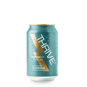 Nealkoholinis alus su 75 mg magnio THRIVE UNWIND IPA (0%), 330 ml