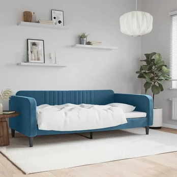Lova Sofa, mėlynos spalvos, 100x200cm, aksomas