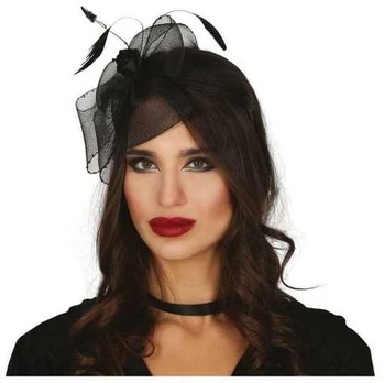 Fiesta Juoda gėlių tiara
