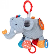 Cute Elephant Stroller Pendant + Baby Rattle ZA5212 kaina