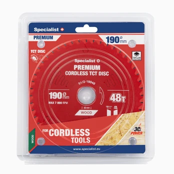 SPECIALIST+ pjovimo diskas Cordless 190x48Tx30mm