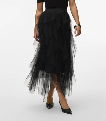 Vero Moda moteriškas sijonas 10336511*01, juodas/ juodas