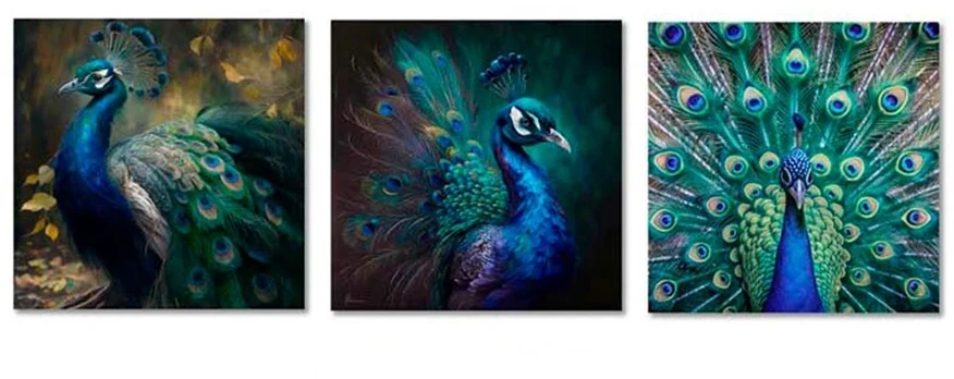 Drobė, blizgi, 3 dizainai, 2,50 × 60,00 × 60,00 cm, Decorlife