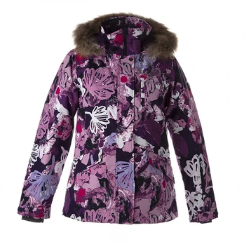 Huppa Moterų žieminė striukė ANNE, Lilac Pattern, XS
