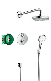 „Hansgrohe Croma Select S Chrome“ (27295000) dušo rinkinys kaina