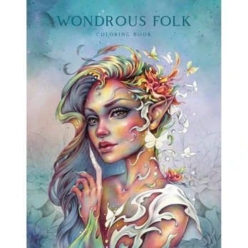 Wondrous Folk Coloring Book