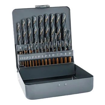 Grąžtas Alpen Metal drill bit set 008103211 HSS 25pcs