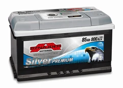 Akumuliatorius Sznajder Silver Premium, 12 V, 85 Ah, 800 A
