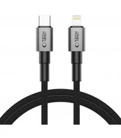 Pilkas USB-C - Lightning PD27W / 3A 100cm laidas "Tech-Protect Ultraboost DNA"