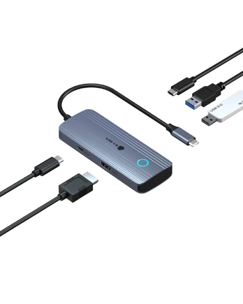 Icy Box IB-DK4081-SO (aluminum, PD, HDMI, USB-C, USB-A)