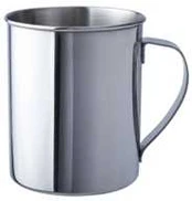 Nerūdijančio plieno puodelis BasicNature, poliruotas, 0.4L