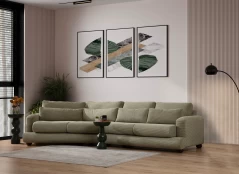 Keturvietė sofa River 4 Seater Left (Xc Left-2R)-Green Žalias kaina