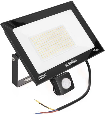 Keltin 100 W LED prožektorius su judesio jutikliu – šaltai balta 6500 K (10)