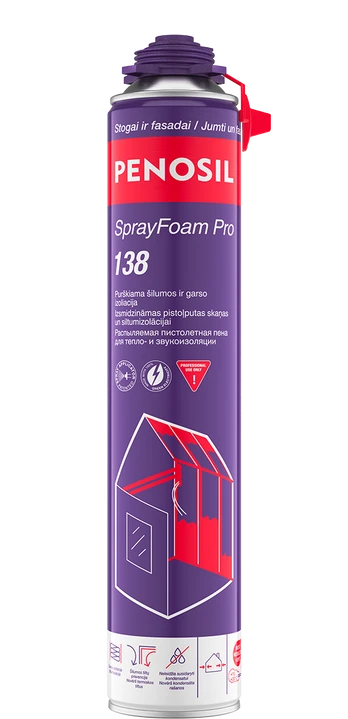 Puškiama termoizoliacija PENOSIL SprayFoam Pro 138, 810 ml