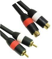 MicroConnect 2xRCA - 2xRCA (3m) - 2 x RCA - 3 m - Juodas