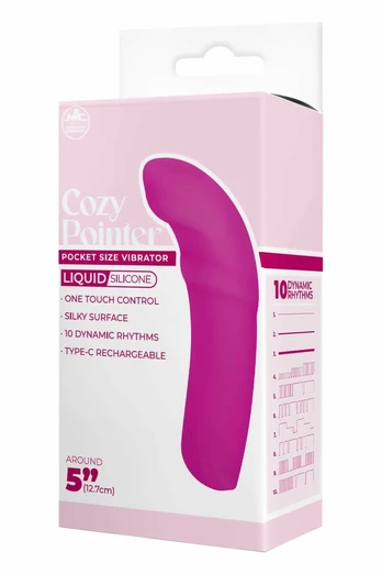 NMC 5 Inch Silicone 10-Function Vibrating Device Pink USB-C
