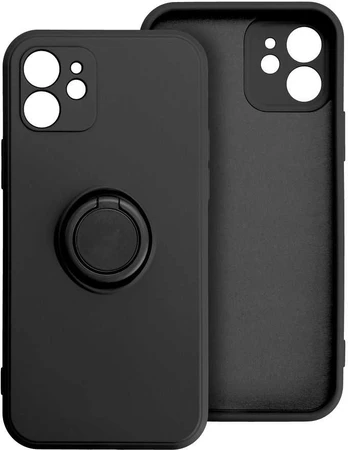 Dėklas Oem Futerał SILICONE RING do IPHONE 16 Pro Max juoda
