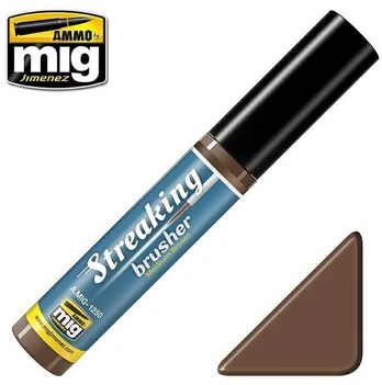 AMMO by MIG Jimenez AMMO MIG - Sendinimo priemonė STREAKINGBRUSHER Medium Brown 1250