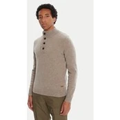 Barbour Megztinis Patch Half Zip MKN0585ST51 Smėlio Regular Fit