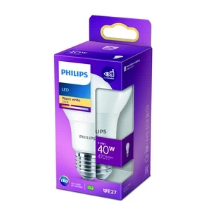 Lemputė Philips LED, A60, šiltai balta, E27, 5.5 W, 470 lm