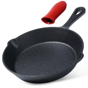 Ketaus keptuvė su silikoniniu rankenos laikikliu CAST LINE 20 cm kaina