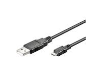 USB MicroConnect USB-A – microUSB laidas 5 m juodas (USBABMICRO5)