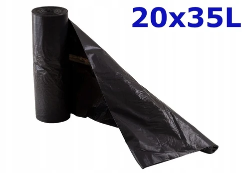 Ldpe šiukšlių maišai 20 x 35l juodi