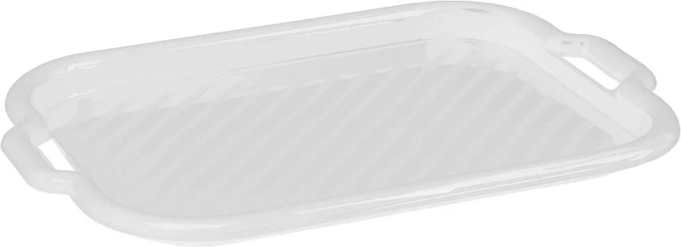 Taca Clever średnia 46 x 33 x 3 cm balta DOMOTTI