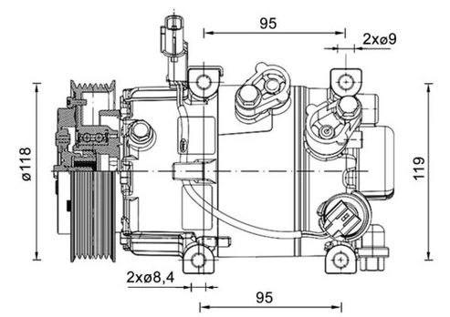 Kondicionieriaus kompresorius ACP 1463 000P