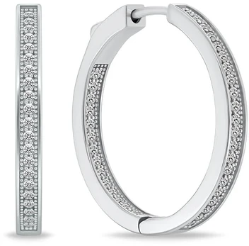 Brilio Silver Timeless sidabrinis rings with clear zircons EA1283W