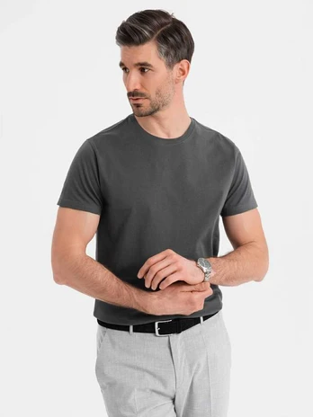 t-shirt for men - dark pilka