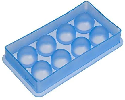 Lurch 00010436, 8 pc(s), Rectangular, Ice tray, Mėlyna, Silicone, -40 - 240 °C