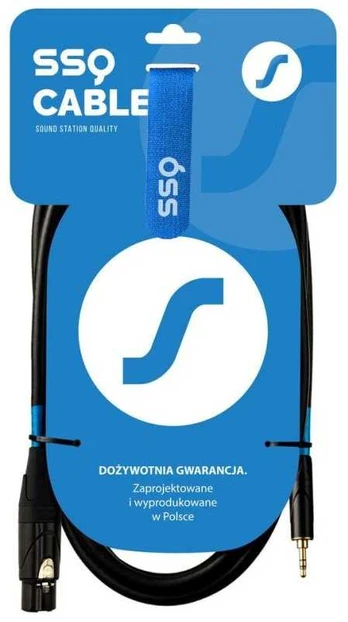 SSQ XLRMi0,5 - XLR żeński / Jack stereo 3.5