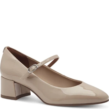 Balerinos moterims, Smėlio, Pump with strap