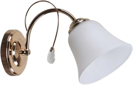 ORA WALL LAMP GOLD 1X40 E27 Baltas LAMP