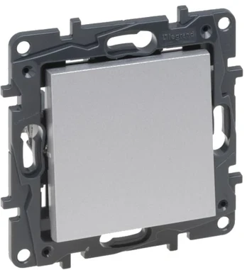 1 klavišo kryžminis perjungiklis Legrand Niloe Step 863307 (pilkas)