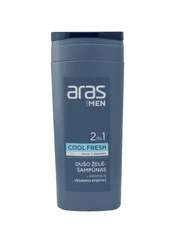 ARAS 2IN1 DUŠO ŽELĖ-ŠAMPŪNAS SU MENTOLIU (250 ML) kaina