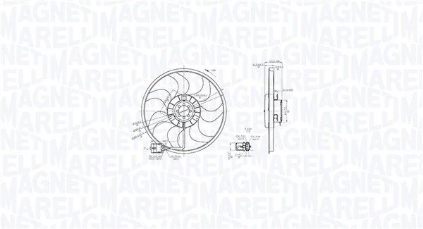 Ventiliatorius, radiatoriaus MAGNETI MARELLI 069422864010