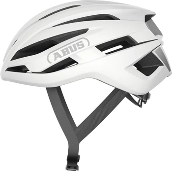Dviratininkų šalmas universalus Abus Stormchaser Ace, balta sp., M
