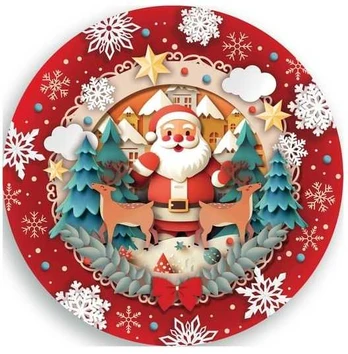 Fiesta Tallerkner med Julemand, 23 cm