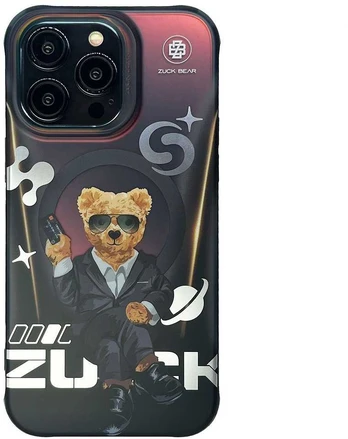ZUCK BEAR case BERLIN BOSS MAG compatible with MagSafe for IPHONE 16 Pro Max eins suave