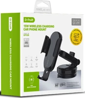 D-Fruit phone car mount + QI wireless charger (DF108) kaina