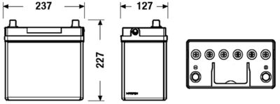 CENTRA CB454 Starterio akumuliatorius