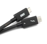 Kabelis OWC OWCCBLTB4C1.0M, 2 x USB Type-C, 1 m, juoda kaina