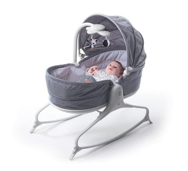 Gultukas Tiny Love Rocker Napper su stogeliu, pilkas