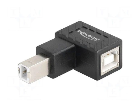 DELOCK Adapteris USB 2.0 B Stecker zu B Buchse 90° gew. unten