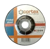 Plieno šlifavimo diskas CORTEX, 125 x 6,0 x 22 mm kaina